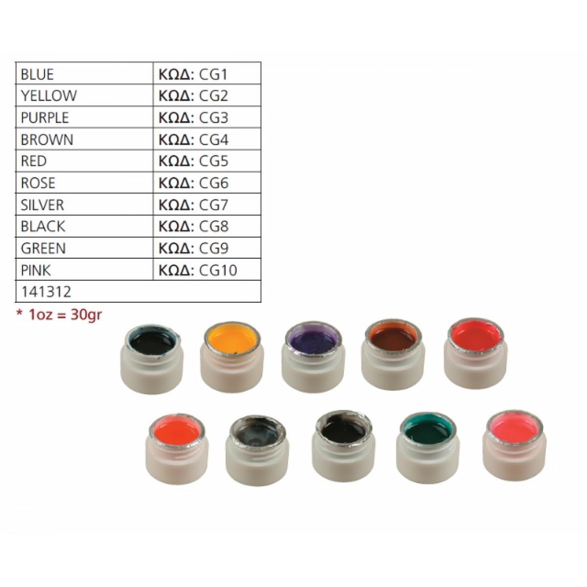 UV Colour Gel 0.25oz